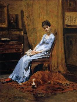托馬斯 伊肯斯 The Artist's Wife and His Setter Dog 托馬斯 伊肯斯 The Artist's Wife and His Setter Dog